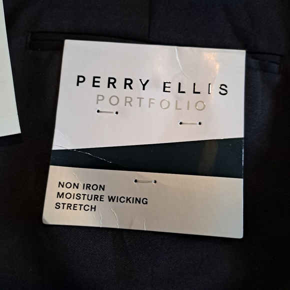 Perry Ellis men's 36 x 32 black portfolio modern fit folio-flex, New - Picture 7 of 9